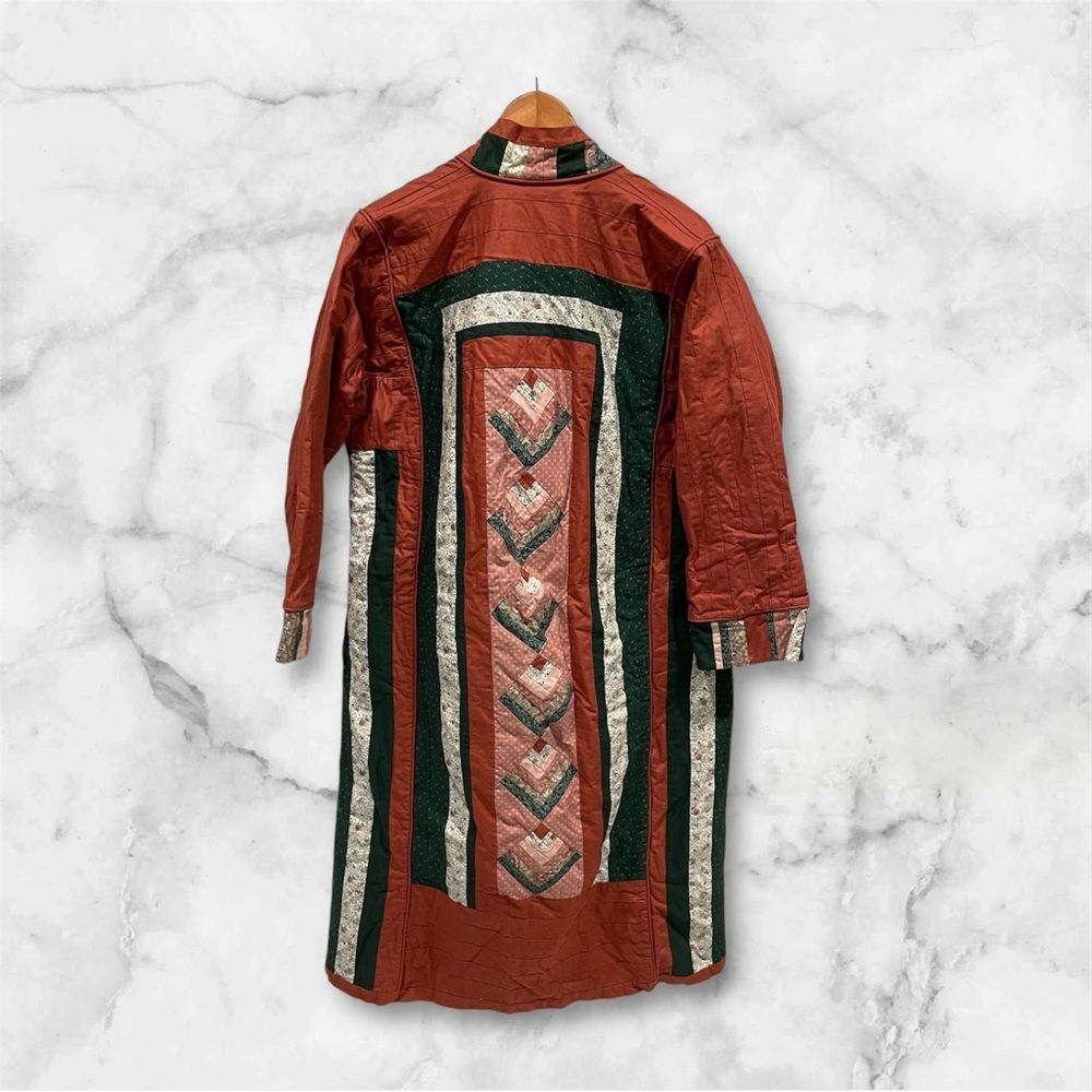 Hand Crafted Multicolor Quilted Robe - Picture 2 of 13